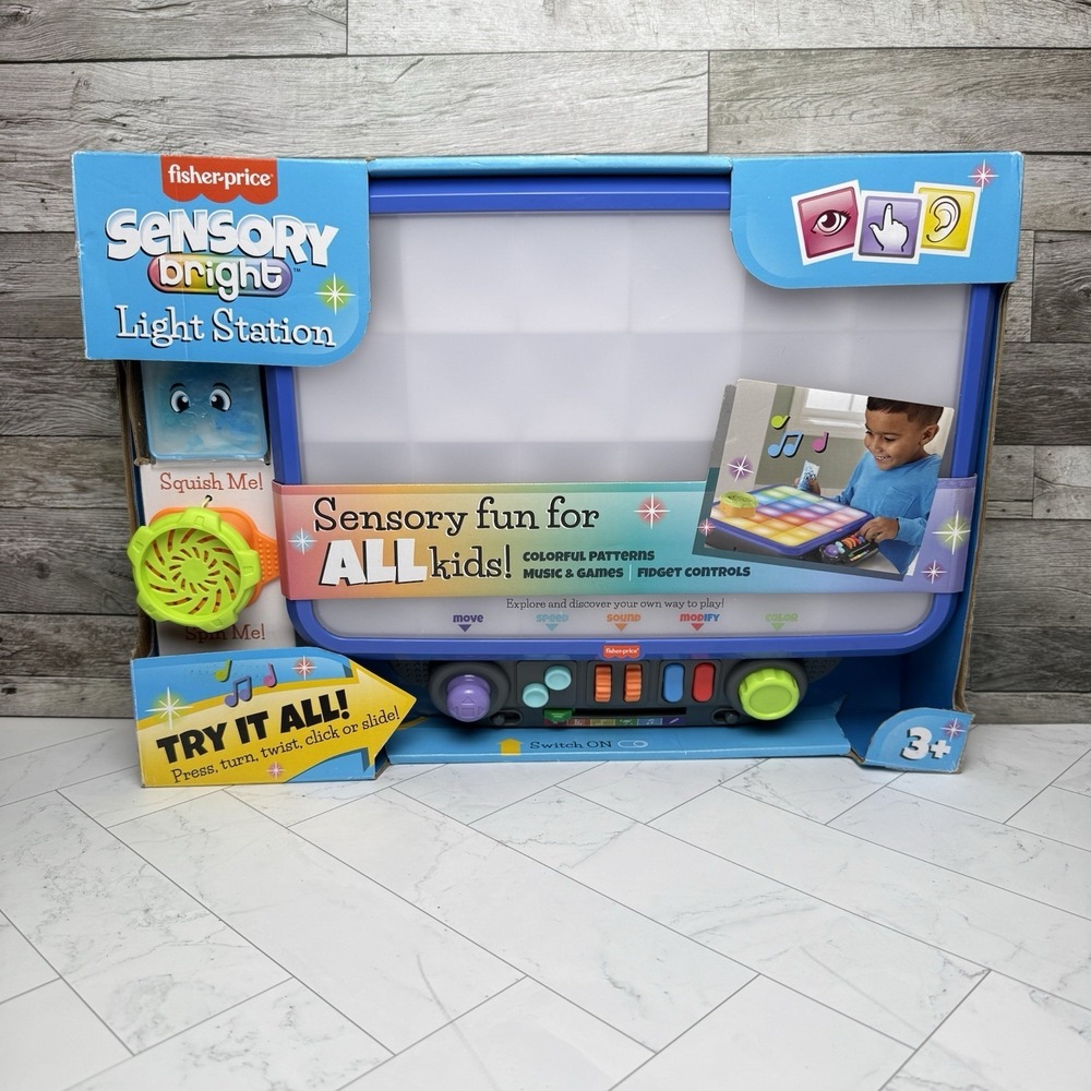 Fisher-Price Sensory Bright Light Station Electronic Learning Activity Table